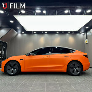 Venta al por mayor 1,52*17m sin burbujas de aire Super estirable naranja mate vinilo coche envoltura cuerpo completo mate <span class=keywords><strong>carreras</strong></span> naranja envoltura coche vinilo - Product Image 3