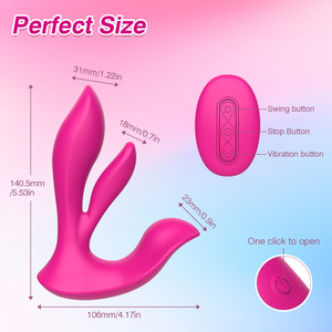 Jouets sexuels portables pour adultes avec mouvement de friction clitoridienne et stimulation rotative du point G, jouet papillon télécommandé par application pour usage individuel et en <span class=keywords><strong>couple</strong></span> - Product Image 5