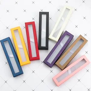 गर्म बिक्री अच्छी गुणवत्ता सस्ते 8 रंग लक्जरी कलम बॉक्स उपहार कागज कलम पैकेजिंग बॉक्स