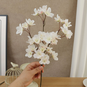 Peach Blossom Branch Simulation Wedding Set <b>Decorations</b> Artificial Cherry Plum Blossom for Ramadan Supplies - Product Image 4