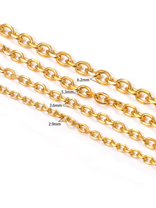 Cadenas de Acero Inoxidable <span class=keywords><strong>Lovestory</strong></span> E373, las Más Vendidas, con Diseño de Flores en Ángulo, para la Fabricación de Collares y Pulseras al por Mayor - Product Image 6