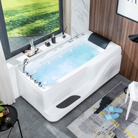 Baignoire domestique pour petit appartement, nouveau style, pour adulte, une personne, avec massage à bulles, chauffage à température constante haut de gamme