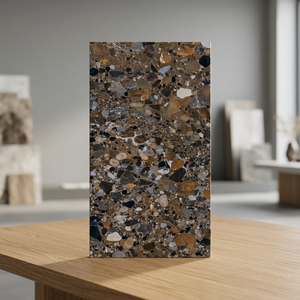 Crystal Stone Brown Digital Porcelain Tiles 24x48 Inch Matt Gloss Surface for Contemporary Interiors - Product Image 3