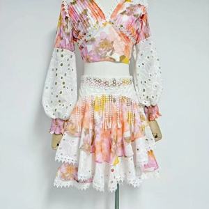 A11068 Ethnique Folklorique Maxi Personnalisé Haute Qualité Ukrainien Brodé Floral Décontracté Abaya Caftan Robe Longueur Genou - Product Image 5