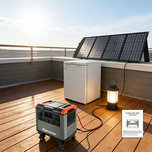 BIGINVERTER 4000W 4000Wh Powerbank portable 4KW pour l'alimentation d'urgence à domicile avec batterie LiFePO4 4KWH - Product Image 3