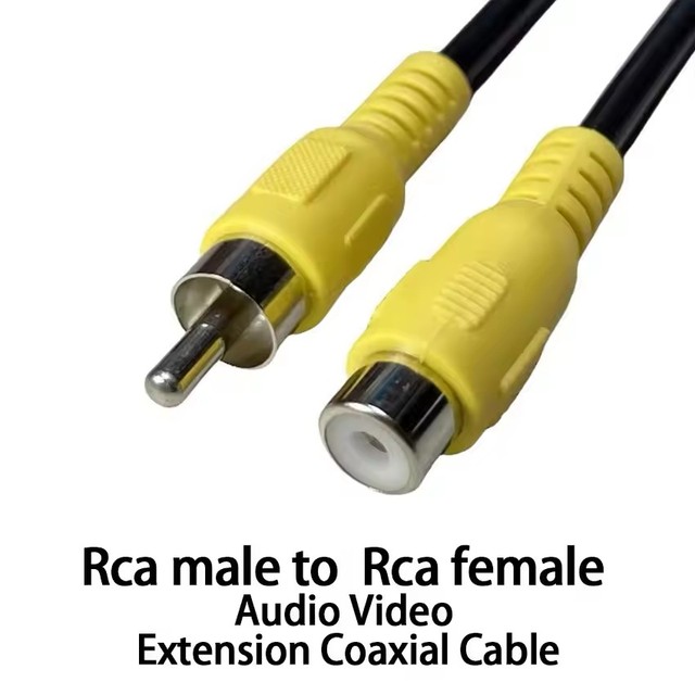 RCA 1m Rca male to 1 Rca female Audio Video Extension Coaxial Cable for HDTV