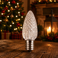 Ampoules LED de Noël E17 C9 à lumière blanc chaud premium, dimmables, pour la décoration extérieure du jardin