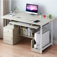 Table de bureau flottante sur pied, intérieur en verre, pour école de luxe, bureau d'ordinateur avec accessoires