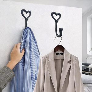 In ghisa amo a forma <span class=keywords><strong>di</strong></span> cuore ganci da parete pesanti cappotto appeso <span class=keywords><strong>nero</strong></span> non arrugginito ganci per sciarpa borsa asciugamano cappello chiave - Product Image 5