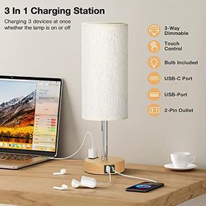 Lampe de table LED tactile moderne de style nordique, étanche IP44, lumière blanc chaud, autonomie 8-10 heures, sans fil, rechargeable pour hôtel - Product Image 2