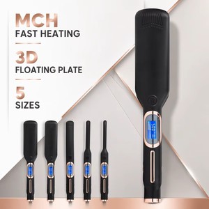 Lisseur à cheveux professionnel à plaques flottantes <span class=keywords><strong>en</strong></span> <span class=keywords><strong>titane</strong></span> avec chauffage rapide MCH 260 ° C 500 ° Logo personnalisé F - Product Image 2