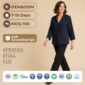 <span class=keywords><strong>Cardigan</strong></span> da Donna Personalizzato <span class=keywords><strong>con</strong></span> <span class=keywords><strong>Collo</strong></span> <span class=keywords><strong>a</strong></span> <span class=keywords><strong>Scialle</strong></span> <span class=keywords><strong>a</strong></span> Righe Blu Navy e Chiusura <span class=keywords><strong>a</strong></span> Bottone Singolo - Product Image 1