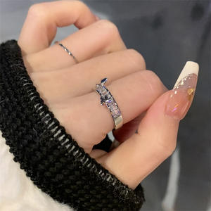 Anillo de Plata de Ley 925 con Mariposa Tridimensional Exquisita, Zirconia Brillante, para Mujer, Estilo Hada, Incrustaciones Modernas - Product Image 3