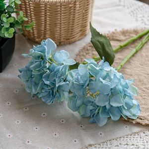 ดอกไฮเดรนเยียประดิษฐ์ CallaFloral ก้านเดี่ยว สีฟ้า สำหรับตกแต่งงานแต่งงานและบ้าน - Product Image 1