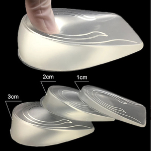 Gel de silicone pour rehausser la hauteur de la semelle intérieure, inserts de levage pour chaussures, soins des pieds, coussin élastique pour unisexe - Product Image 1