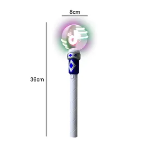 Wholesale LED Spinning Ball Wand Magic Show Spinner Toy Light Up Magic Ball Toy Wand for Kid LED Rotating Flashing Ball stick