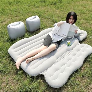 Matelas gonflable de voiture avec déflecteur latéral, lit d'extérieur en PVC écologique, coussin d'air pour siège arrière de berline, gadget de couchage - Product Image 1