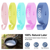 Bandas de Resistencia de Látex Color Macaron para Correr, Hacer Ejercicio, Entrenamiento de Fuerza y Asistencia en Flexiones, Personalizables