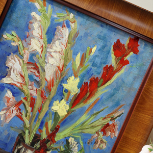 Cuadros de Paisajes Europeos con Flores, Impresiones Vintage, Arte de Pared para Bodas, Decoración de Hogar de Lujo <span class=keywords><strong>Estilo</strong></span> Shabby <span class=keywords><strong>Chic</strong></span>, Lienzo Colgante sobre Madera - Product Image 3
