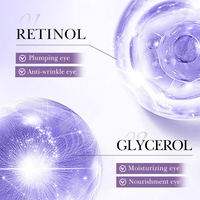 Crème pour les yeux au rétinol végétalien biologique 20g, hydratante, anti-rides, raffermissante, sans paraben, glycérine, acide hyaluronique, caféine, cosmétique