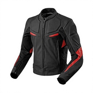 Chaqueta de Motociclismo Zonda para Hombre, de Cuero Vacuno Genuino, con Protección de Nivel 2 CE y Soporte para la Espalda - Product Image 1