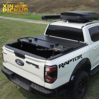 Cubierta Manual Retráctil Rígida de Aluminio Plegable en Tres Partes para Camioneta Nissan Navara Titan Amarok Mazda BT50 Triton