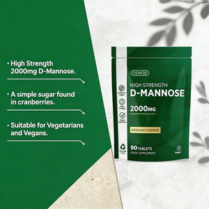 Suplemento de D-mannosa OEM, cápsulas, tabletas y polvo de D-mannosa y arándano para la salud del tracto urinario en mujeres y hombres - Product Image 3