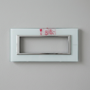 HA4804VKA Plaque en verre cristal rectangulaire 4 places par BTICINO Fabriqué en Italie - Product Image 2
