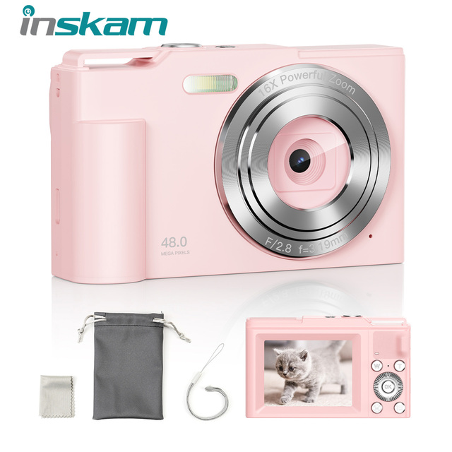Manufacturer OEM Compact CCD 48MP 1080P 16X Digital Zoom Auto Focus Mini Camera Digital for Teens Beginners Photography Shoot