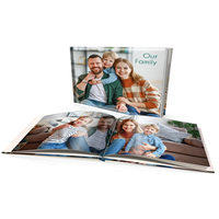 Livre d'album Photo à couverture rigide avec boîte, impression personnalisée