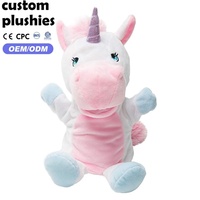 Marionnette Licorne Moelleuse en Gros avec Bouche Articulée et Cornes Scintillantes – Sûre et Durable pour les Tout-Petits
