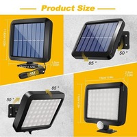 Lampe solaire LED de style moderne, ultra-lumineuse, décorative pour extérieur, type split, pour jardin, avec commande manuelle, 3.7V