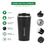 Tasse à café Multi-Design Choose Tasse thermos à double paroi en acier inoxydable Gobelet à boisson sans Bpa Tasse à café isolée personnalisée avec couvercle