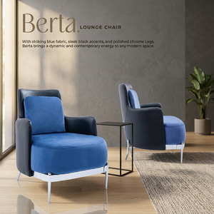 Fauteuil d'appoint moderne et durable en tissu polyester rembourré, siège unique avec base en métal pour salon et hôtel - Product Image 3