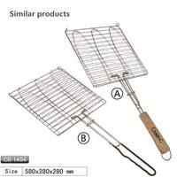COOKBEST Outil de barbecue portable en acier inoxydable Spatule chromée pour nettoyer les bâtons de fer avec sac PP Cuisine et camping