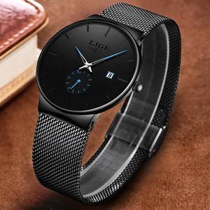 Lige 9969, última moda, reloj de pulsera con movimiento de cuarzo de marca informal, reloj de estilo de negocios resistente al agua para hombre, Relojes Montre - Product Image 1