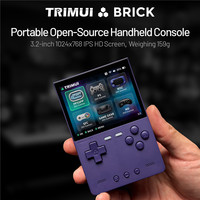 TRIMUI BRICK Console de jeu portable Écran IPS 3.2 pouces Mini classique Portable rétro PSP PS1 Console de jeux de simulateur multiple