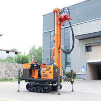 Foreuse de puits d'eau sur chenilles SM200 200m avec moteur diesel