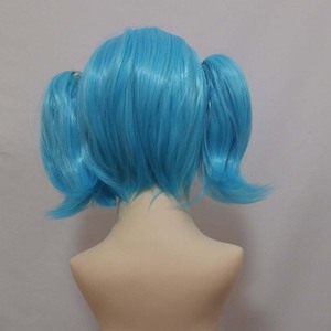 Fiesta de Halloween Anime <span class=keywords><strong>Sally</strong></span> <span class=keywords><strong>Face</strong></span> Cosplay azul Cola de Caballo peluca - Product Image 5