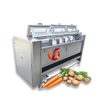 Industriële was- en schilmachine voor zoete aardappelen, reinigingsmachine, schilmachine voor zoete aardappelen
