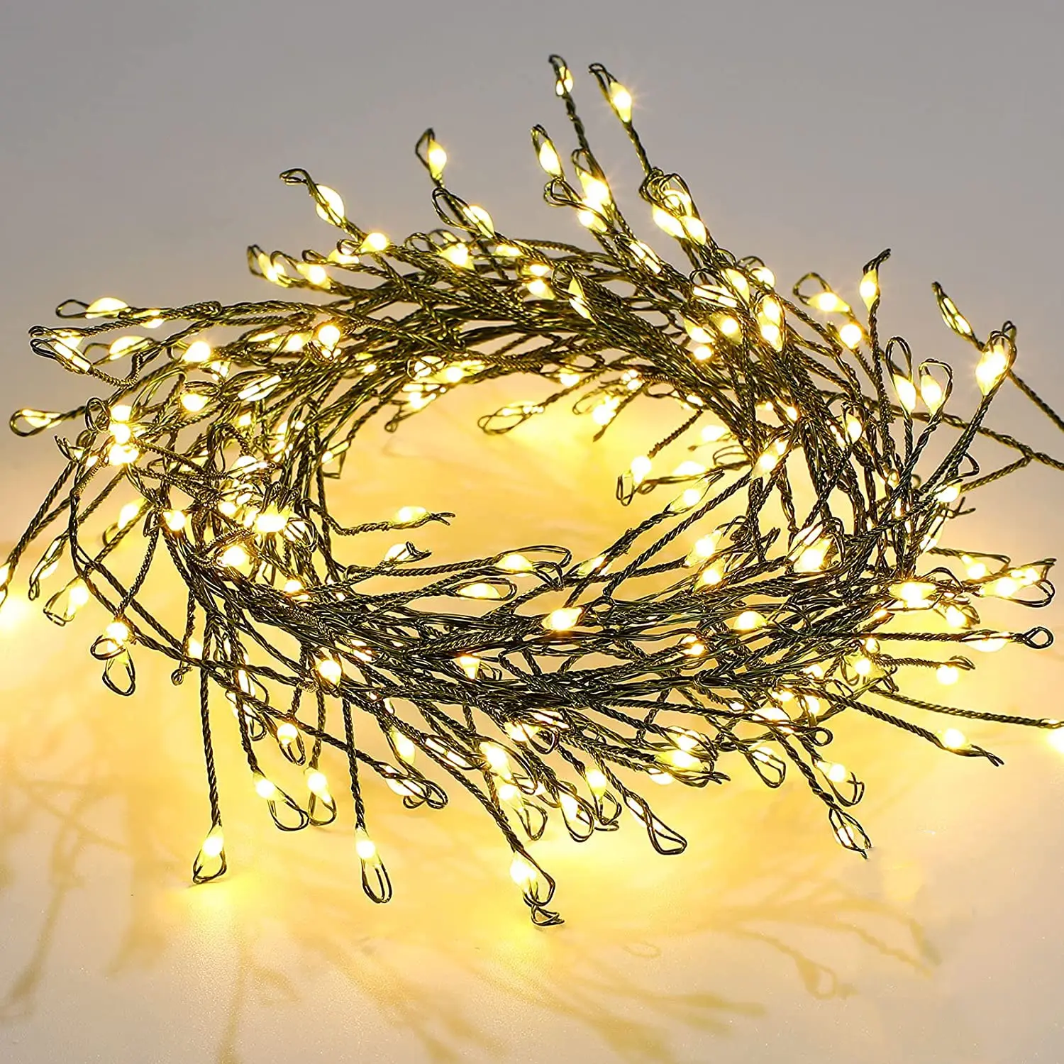 100 LED Indoor Cluster Light Chain for festive party holiday fariy string light decoration