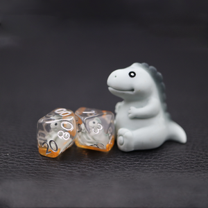 Juego de 7 dados de resina con bordes redondos para D&D, 12 caras, cristalino azul grisáceo, T-Rex <span class=keywords><strong>Cice</strong></span> - Product Image 6