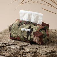 Porte-mouchoirs et organiseur en tissu jacquard tissé bohème, étui en tissu doux pour la décoration de la maison et l'utilisation hôtelière