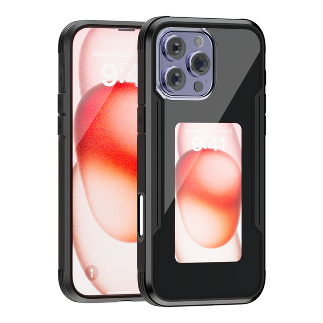 RK-X11N Wireless Charging Shockproof PC Material NFC E Ink Screen Display DIY Phone Case for 13/14/15 Pro Max
