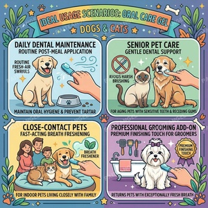 Gel per l'Igiene Orale di Animali Domestici OEM/ODM, Pasta Dentale Postbiotica per Cani e Gatti, Senza Spazzolino, Rinfrescante per l'Alito, Dispenser a Siringa, Etichetta Privata - Product Image 2