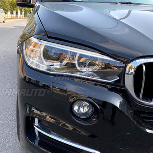 สติ๊กเกอร์ติดคิ้วไฟหน้ารถยนต์สีดำเงา/ลายคาร์บอน สำหรับ BMW X5 X6 F15 F16 ปี 2014-2018 - Product Image 6