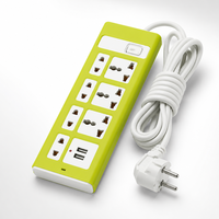 Multiprise industrielle ABS haute puissance à 7 prises avec interrupteurs multiples et connecteur USB-C, exportée de l'usine du Vietnam, du Laos et de la Thaïlande