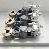 Vanne à boisseau segmenté en acier inoxydable durable pour boues minières