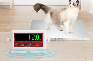 신제품 맞춤형 동물 체중계 스테인레스 스틸 초박형 전자 애완 동물 디지털 동물 체중계 - Product Image 5