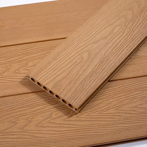 Suelos de <span class=keywords><strong>Exterior</strong></span> de Coextrusión Contemporáneos en Oferta, Suelos de Madera con Vetas 3D, Tarima de WPC, Madera Plástica de <span class=keywords><strong>PVC</strong></span> Lisa Tipo Teca, Moderna para Parques - Product Image 5